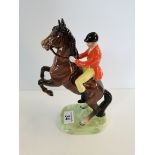 Beswick Rearing huntsman early version style 1 orange jacket and yellow britches