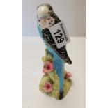 Beswick Blue budgie 1st Version (tiny chips mended)