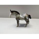 Small Beswick shire foal in rocking horse grey