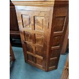 Beaverman oak corner cupboard ( mouseman interest )