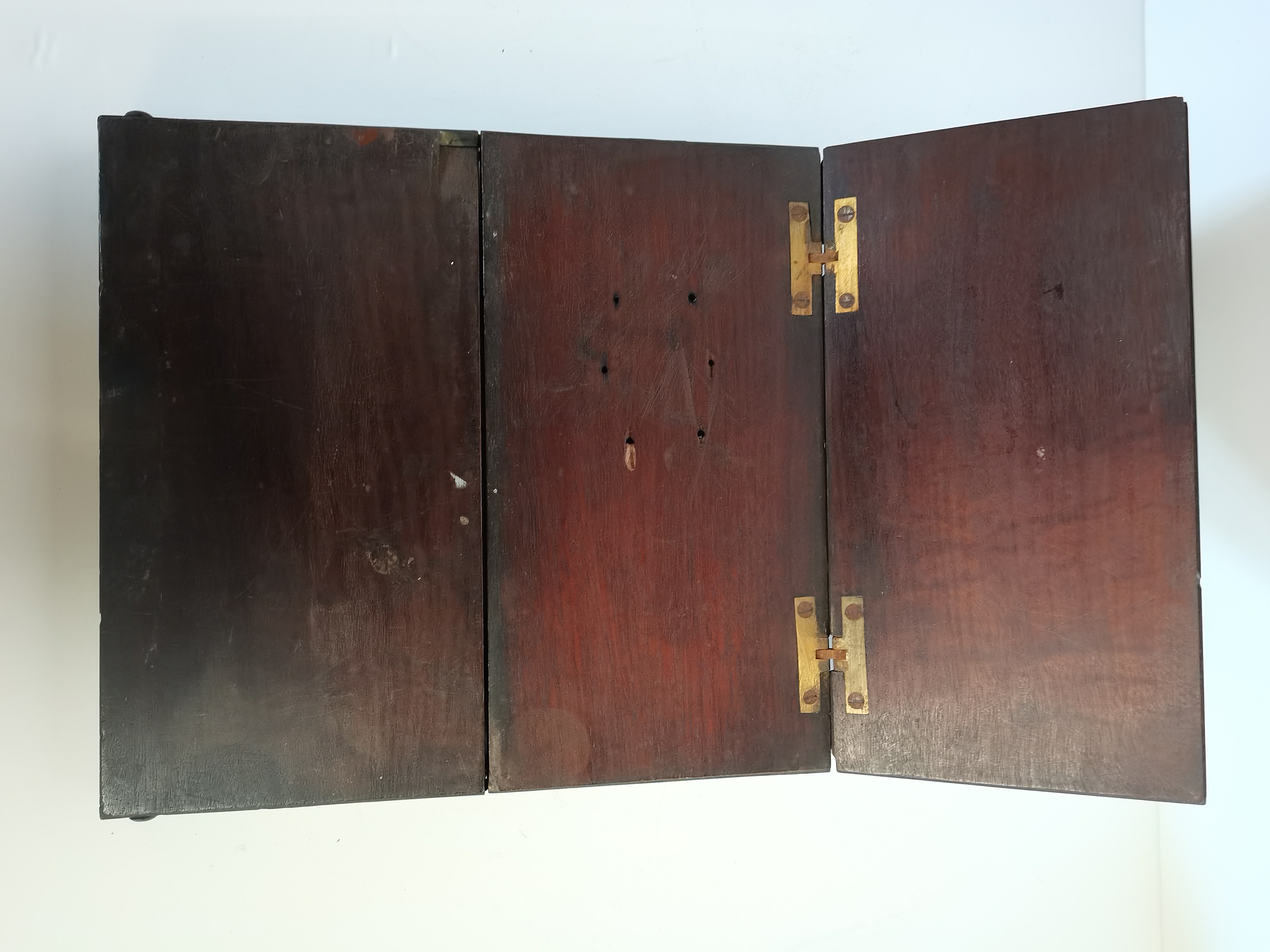 Antique mahogany and brass box - Image 3 of 3