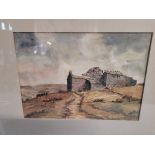 Watercolour by S Chapman and watercolour by Dransfield