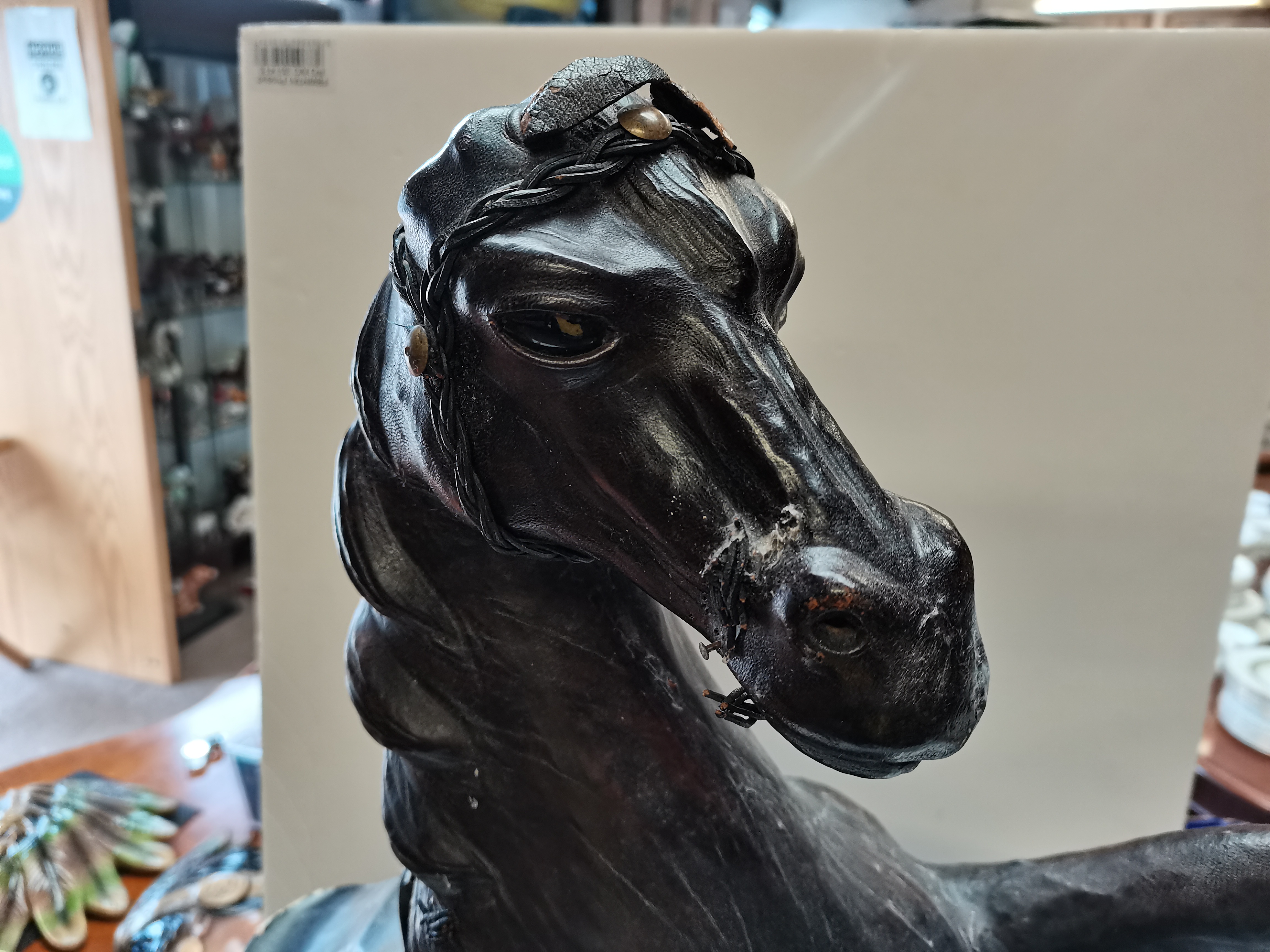 Large Leather horse 80cm S. Alcock + 1 - Bild 4 aus 4