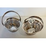 Pair of silver baskets 147g