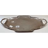 Plated serving tray