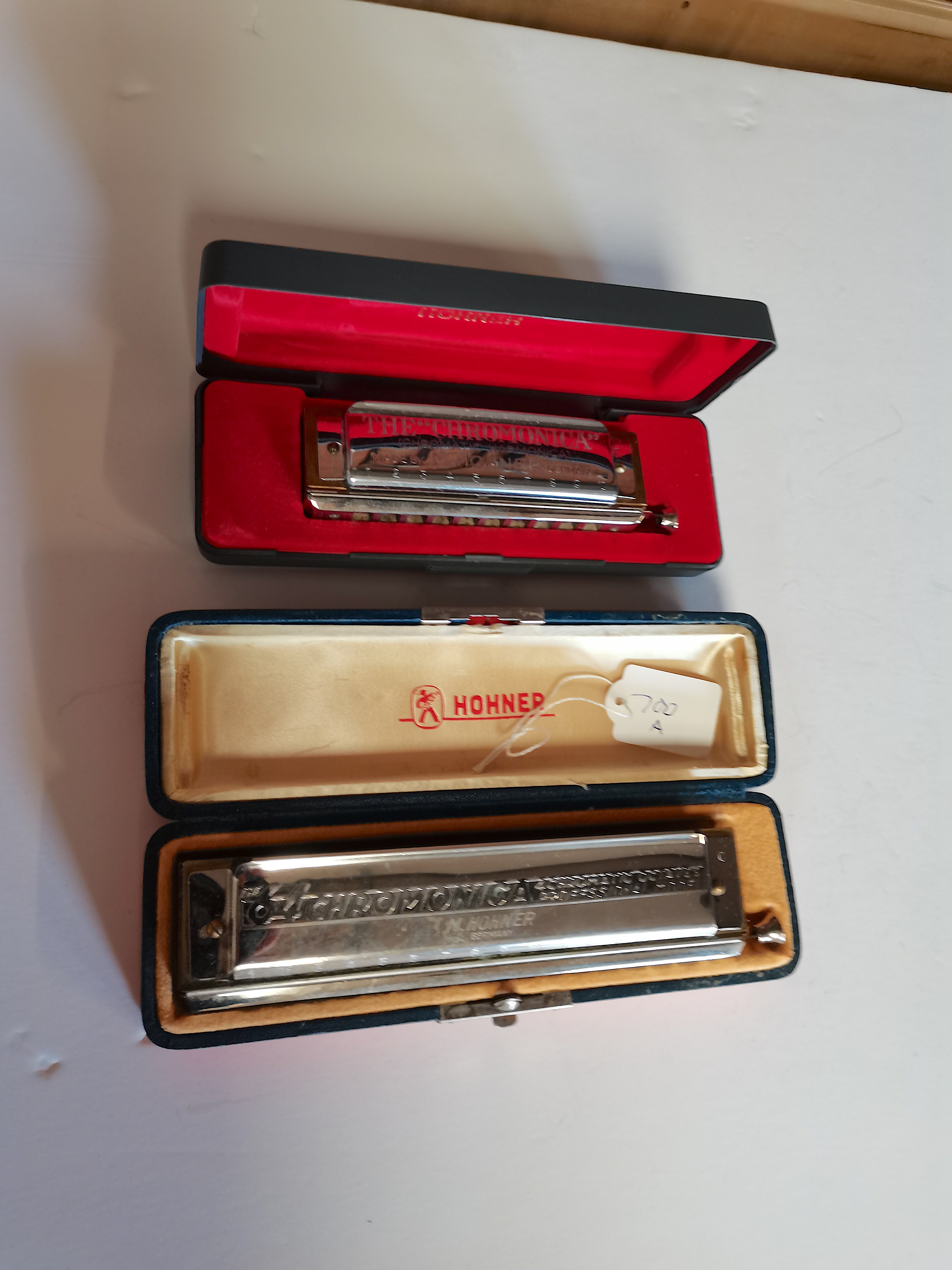 2 x Germany Harmonicas by M Horner in cases and good condition