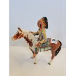 Beswick Indian Chief on Scewbald pony