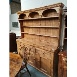 Pine dresser and rack 1.8m