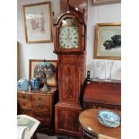 Antique 8 day long case clock by G Davison Wooler