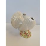 Beswick Large white fantail pigeon No. 1614