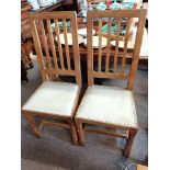 Pair of Mouseman dining chairs