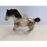 Beswick Cantering Shire horse in rocking horse grey