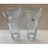 Pair of 35cm vases (chips)