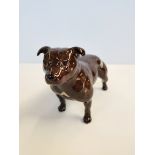 Beswick Staffordshire Bull Terrior "Bandits Brintiga" early version one tiny repair on back leg