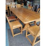 Knightman refectory dining table ( slight marks to top )