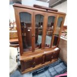 Repro Mahogany display cabinet