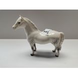 Beswick Welsh Mountail pony first version in light dapple grey