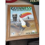 Guinness Poster in gilt frame 59cm x 49cm