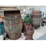 2 large oak barrells - need restoring ideal project