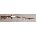 US Springfield rifle 1869 genuine rifle breach loader post American civil War