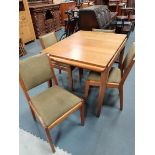Mid Century dining table and 4 chairs
