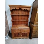 Pine dresser 105cm x 182cm ht