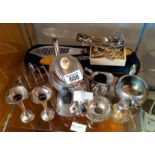 Collection of silver and plated items