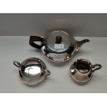 3 pce London silver coffee set in good condition