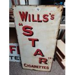 Wills Star Cigarettes Enamel sign