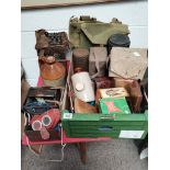 Collection of Gas masks, army memorabilia etc