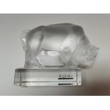 Lalique Bison/ Buffalo in excellent condition