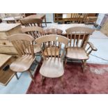 5 Pine kitchen chairs
