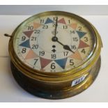 Brass 23cm diameter RAF clock possibly out of the control room