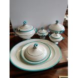 Wedgwood dinner tureens and plates