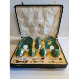 Boxed Royal Doulton coffee set and spoons