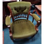 Victorian Mahogany tub chair