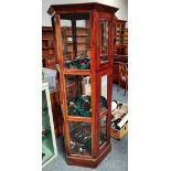 Hexagonal 6ft display cabinet