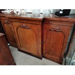 Antique Mahogany breakfront sideboard