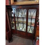 Antique Mahogany display cabinet