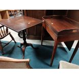 Georgian tmahogany tripod table and georgian table