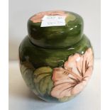 Moorcroft ginger jar green and orange 20cm ex. Con.