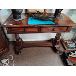 Antique rosewood library table