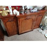 Victorian mahogany breakfronted sideboard