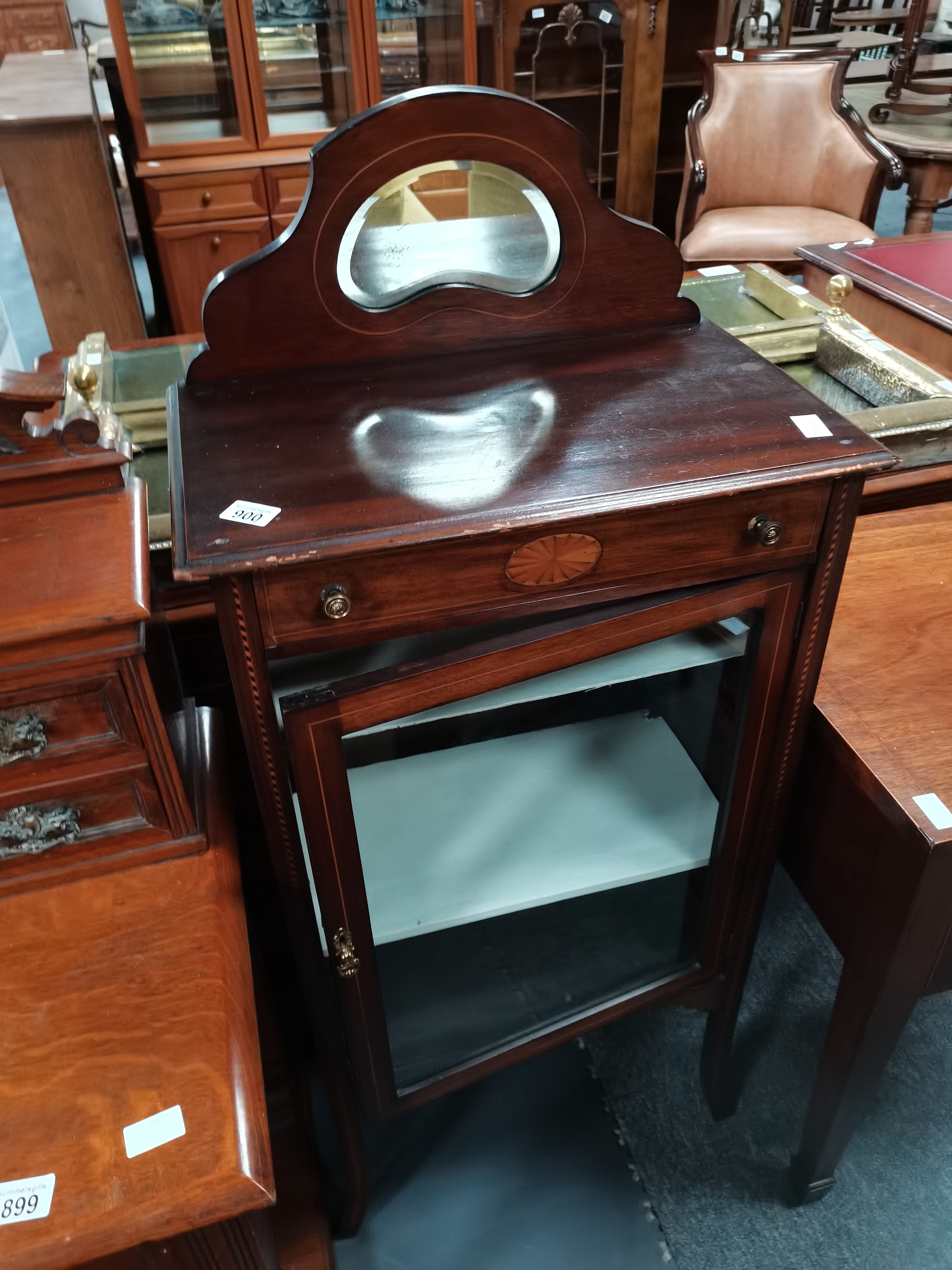 Edwardian inlaid cabinet