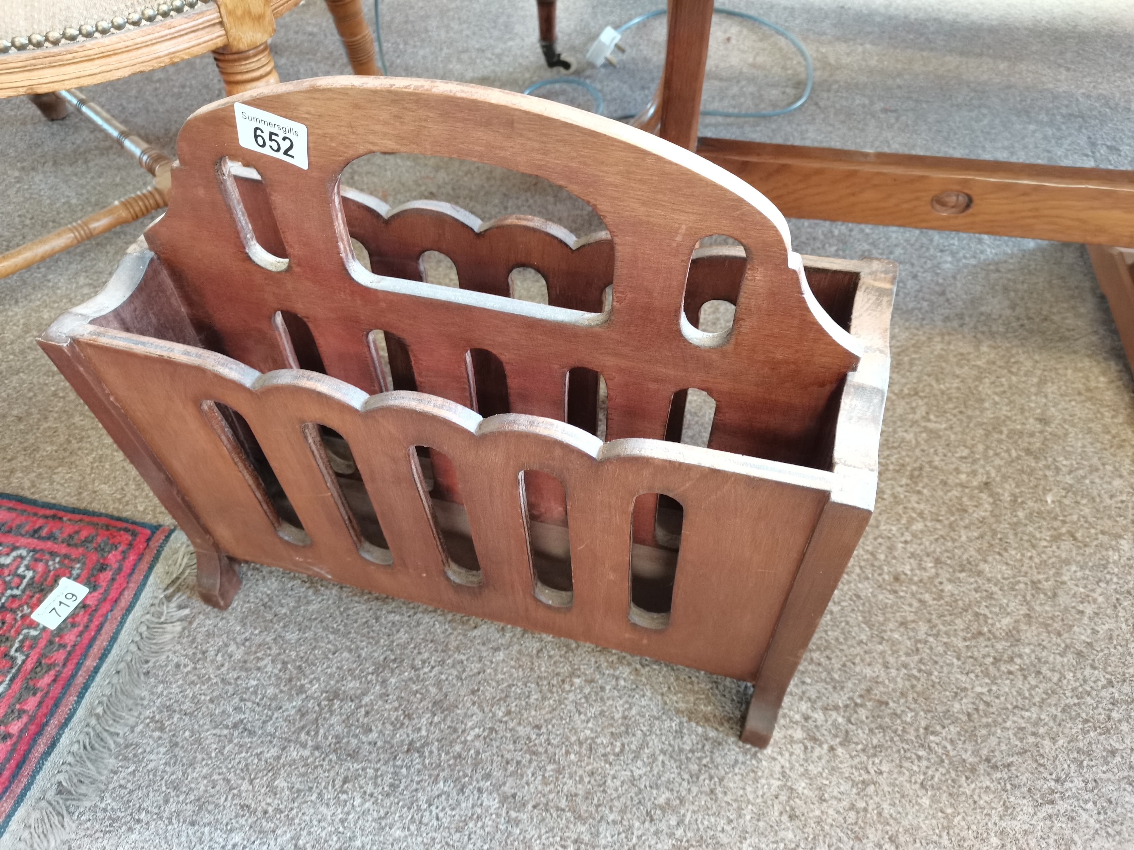 Yorkshire rose magazine rack ( not oak )