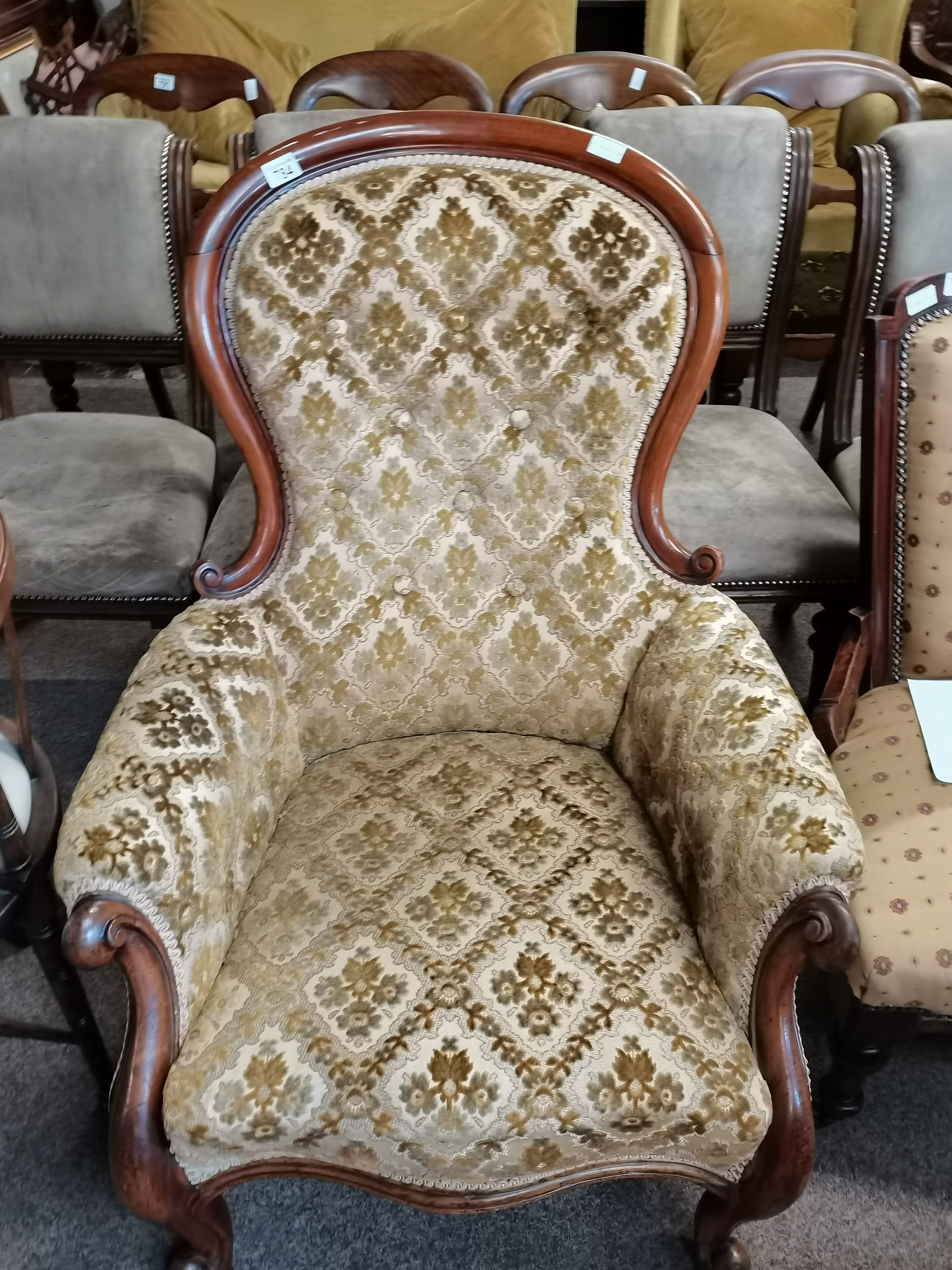 victorian gentlemans chair