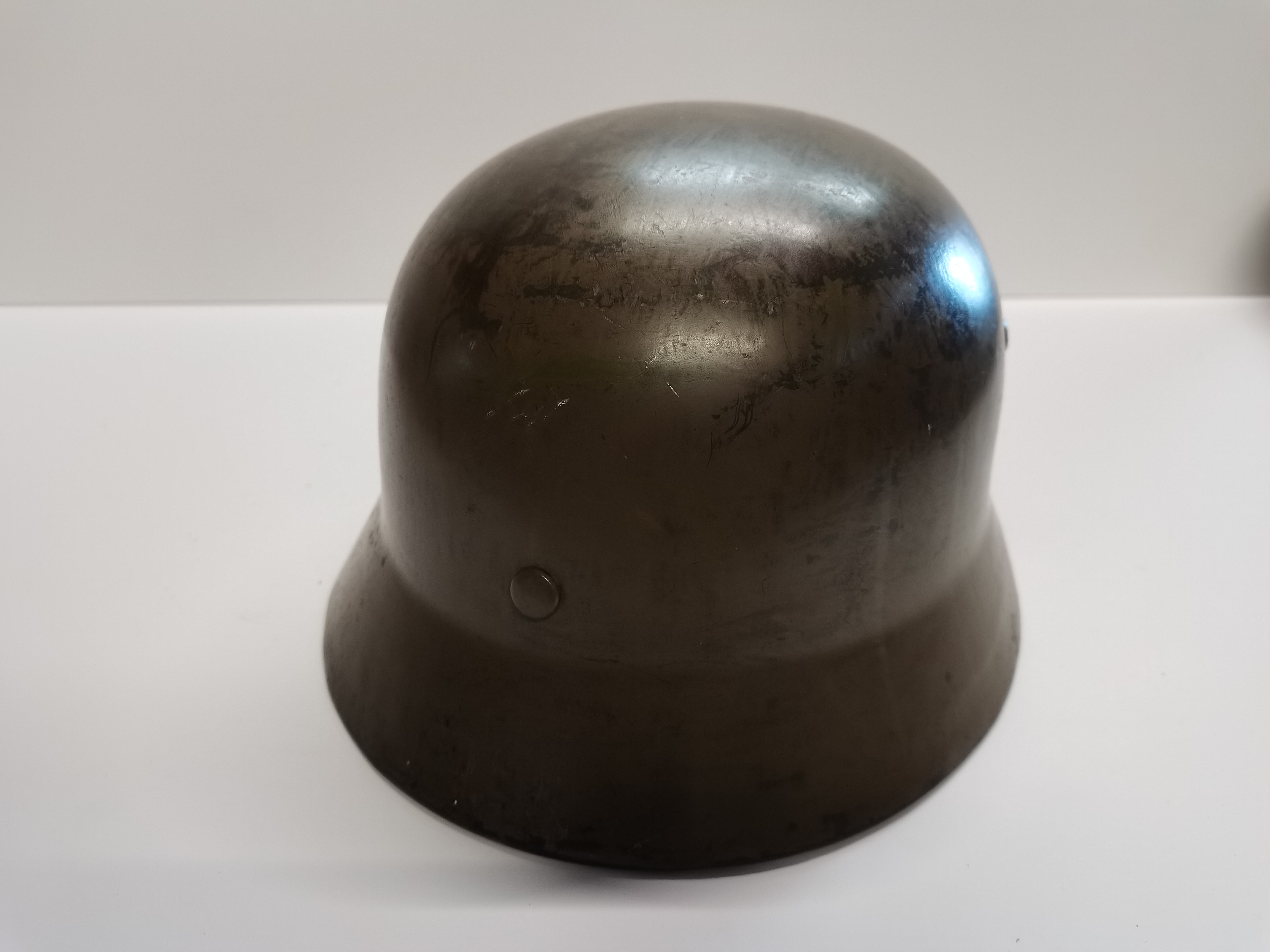 WW2 German M35 helmet with original M31 liner maker ET^^ - Image 6 of 10