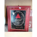 Bass on draught sign
