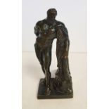 Desktop bronze of Farnese Hercules 19th Century Italian grandtour piece 12cm