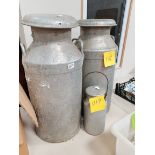 2 x milk churns +1